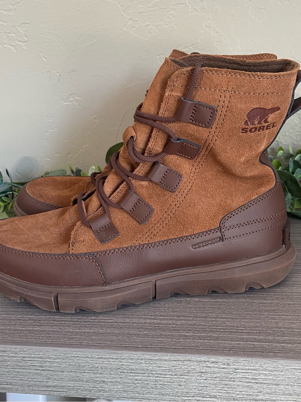 Sorel Men's Explorer Next Waterproof Boots Brown Suede Size 8.5